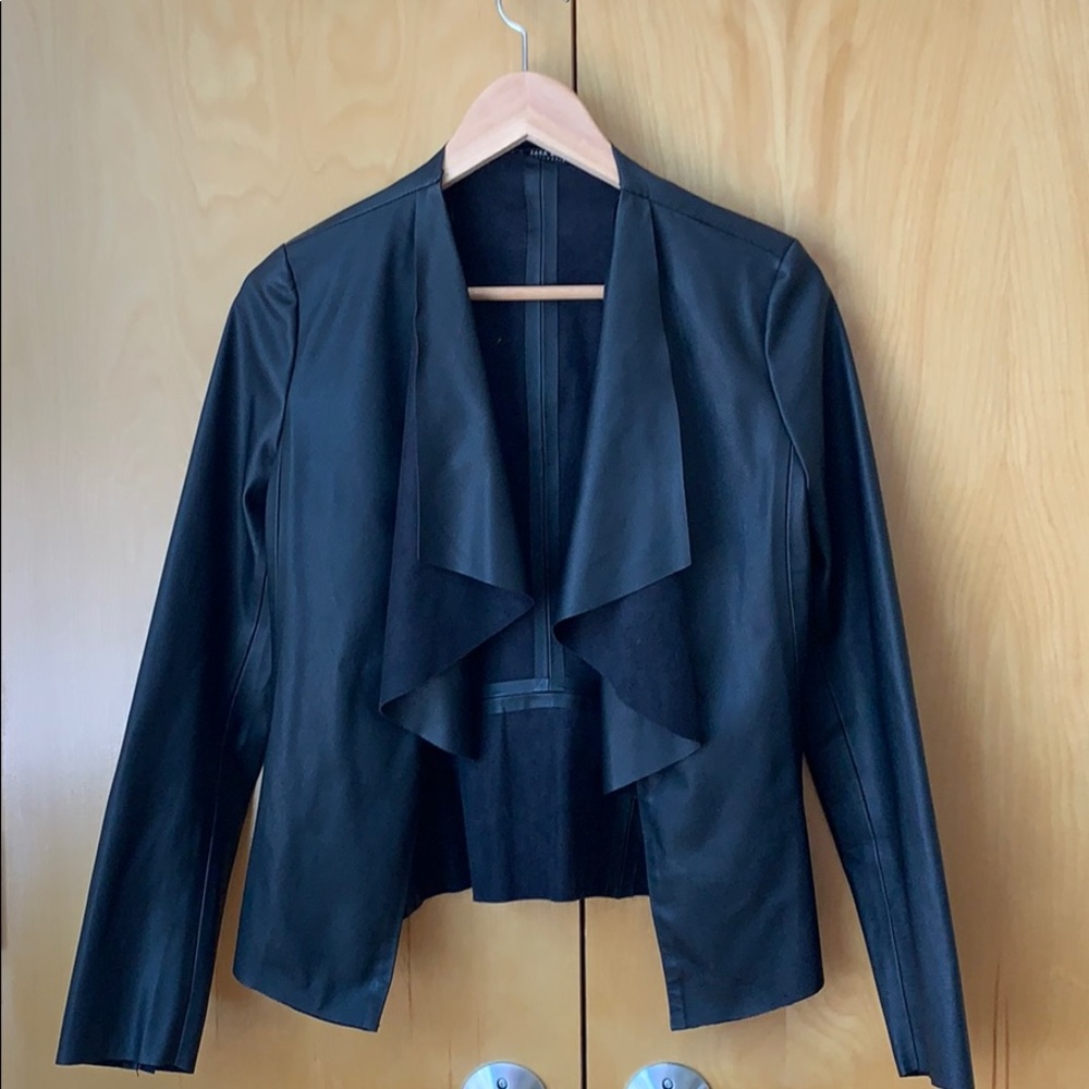 Zara Basic Collection vegan leather black